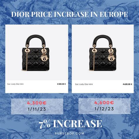 dior price increase 2021 europe|dior price increase 2023.